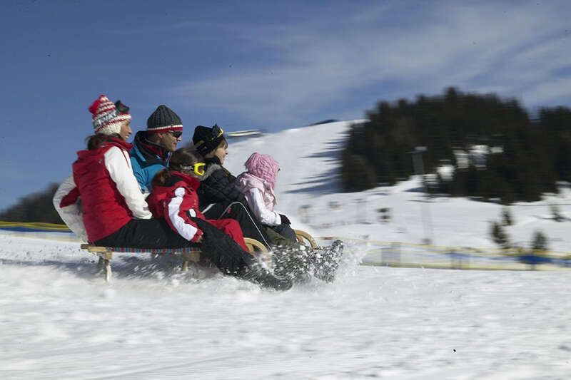 Tobogganing with the family in Serfaus Fiss Ladis