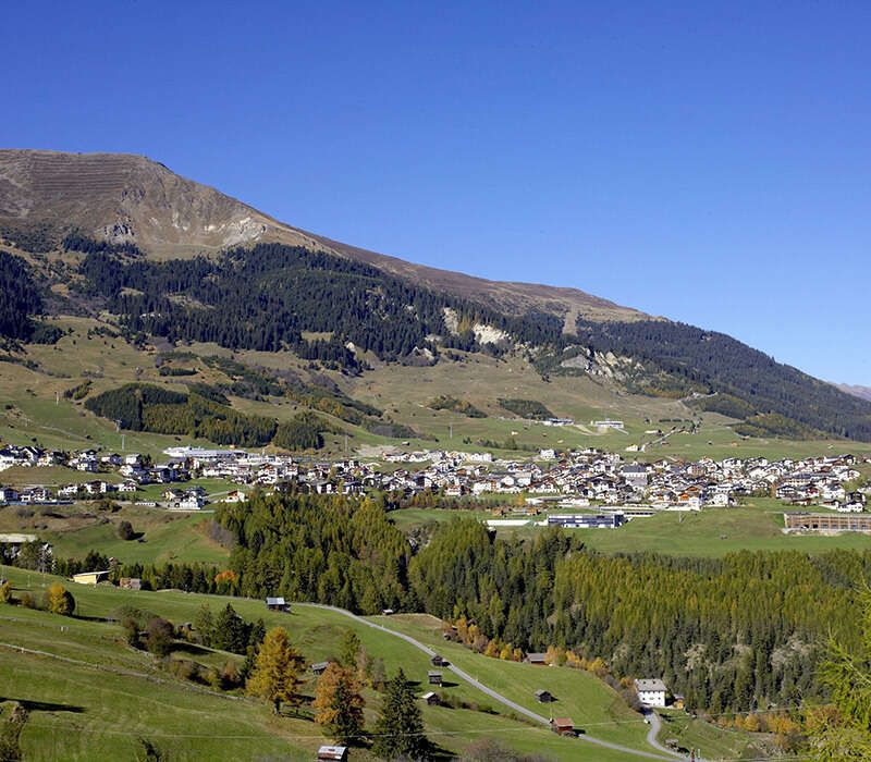 View of Fiss in summer