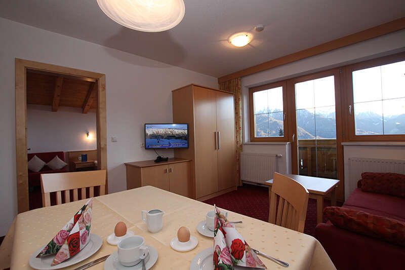 Apartment 2 with living area and balcony in Haus Angela in Tyrol